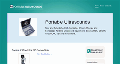 Desktop Screenshot of portableultrasounds.com